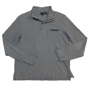 Victorinox Swiss Army Grey Med 1/4 Zip Long Sleeve Zip‎ Chest Pocket Casual